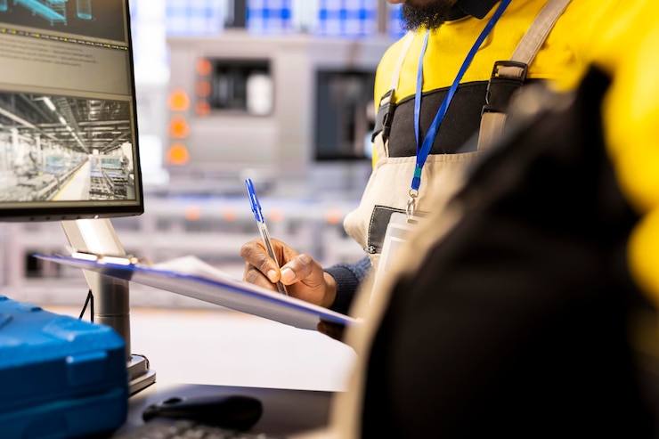 Quality control inspection in a manufacturing facility using digital monitoring systems